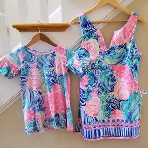 Lilly Pulitzer mommy daughter matching set dresses